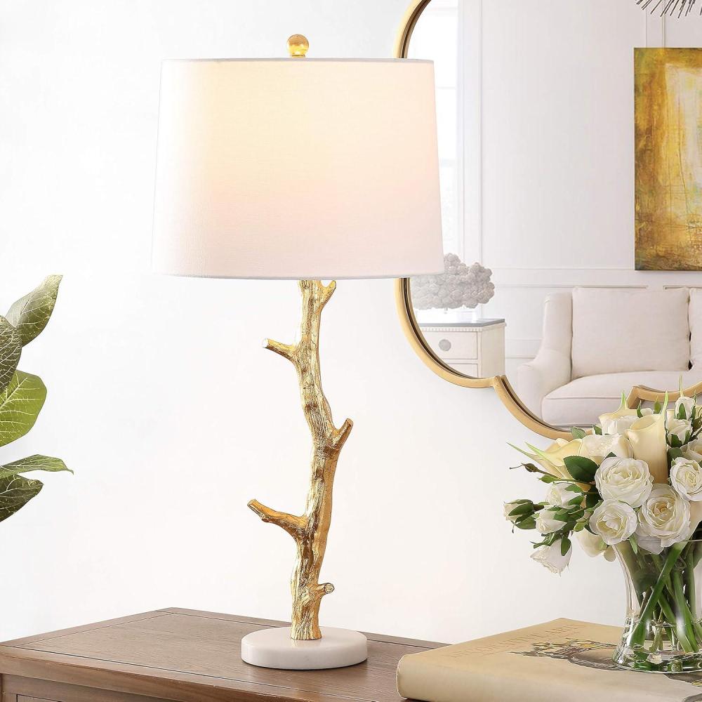 image:imageSAFAVIEH Lighting Collection Olenna Gold Tree Branch 30inch Bedroom Living Room Home Office Desk Nightstand Table Lamp LED Bulb Included