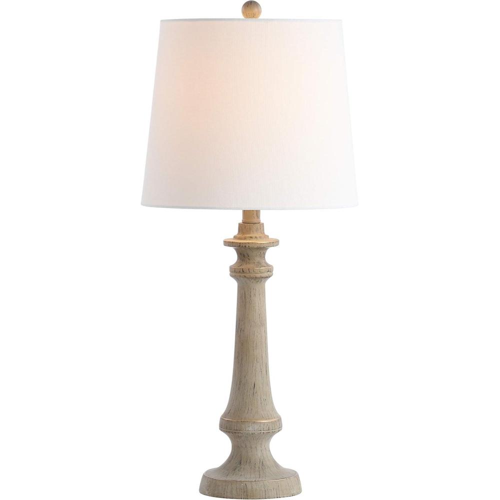 image:imageSAFAVIEH Lighting Collection Rhett Rustic Farmhouse Antique Brown 28inch Bedroom Living Room Home Office Desk Nightstand Table Lamp LED Bulb Included