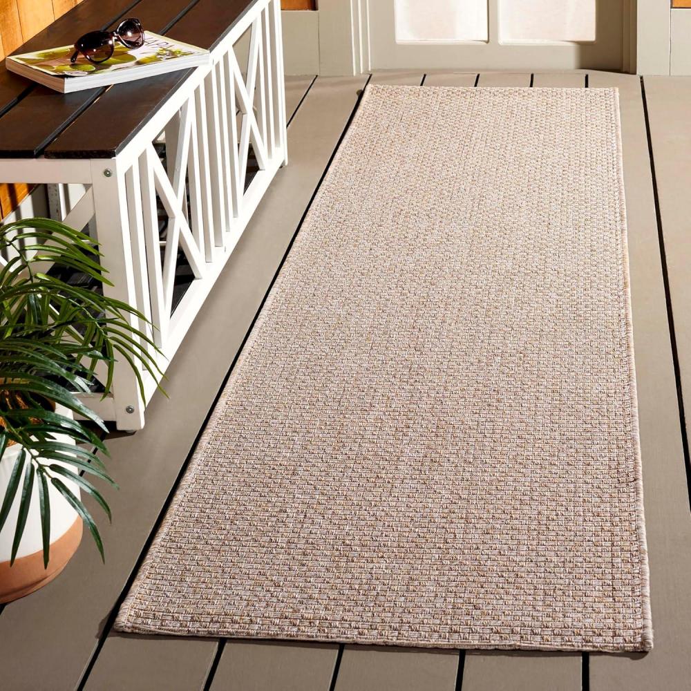 image:imageSAFAVIEH Washable Rug Outdoor Sisal AllWeather Collection  9 x 12 Ivory NonShedding amp Easy to Clean Ideal for Patio Backyard Mudroom SAW640ATaupe
