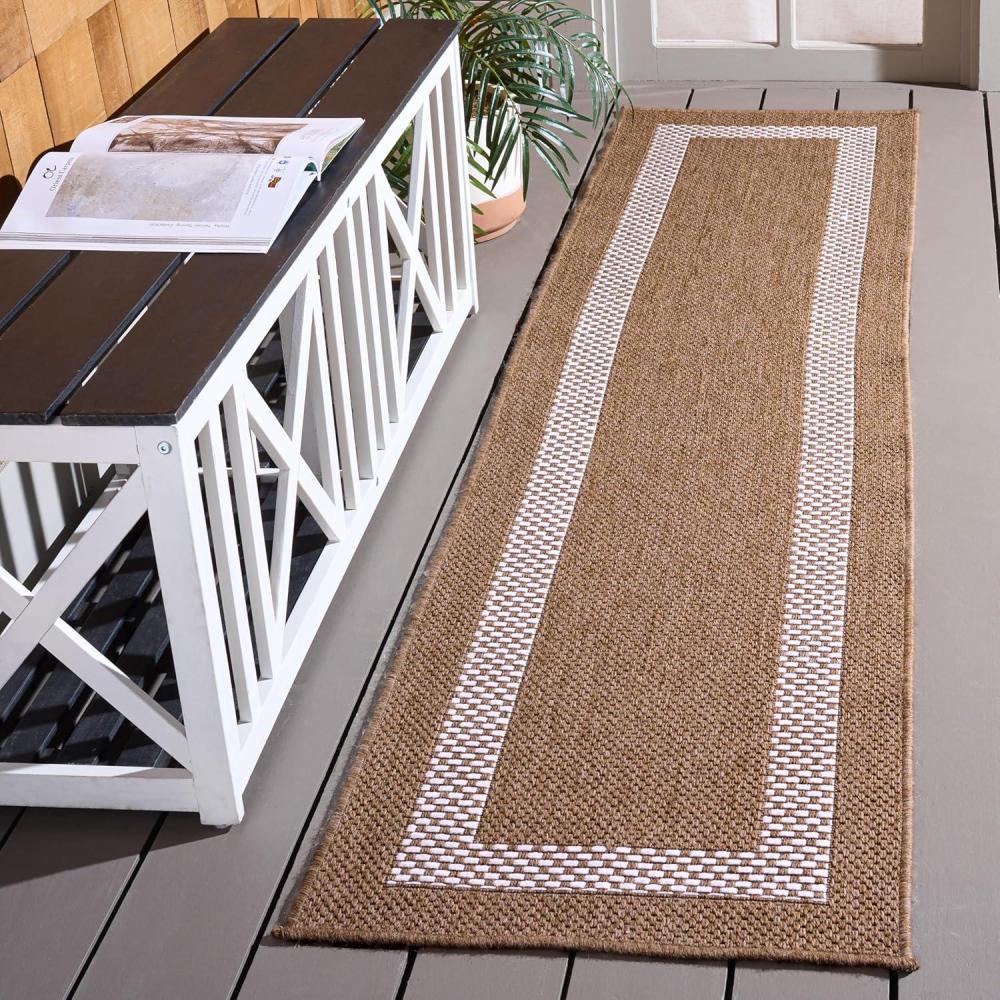 image:imageSAFAVIEH Washable Rug Outdoor Sisal Performance Collection 8 x 10 Natural amp Ivory NonShedding amp Easy to Clean Ideal for Patio Backyard Deck Mudroom Poolside SPF810CNaturalIvory