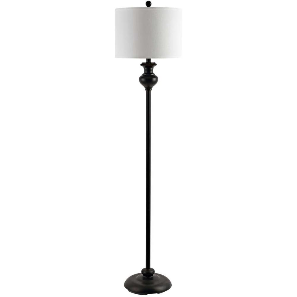 image:imageSafavieh Lighting Collection Erlan Antique Black 61inch Floor Lamp LED Bulb IncludedBlack