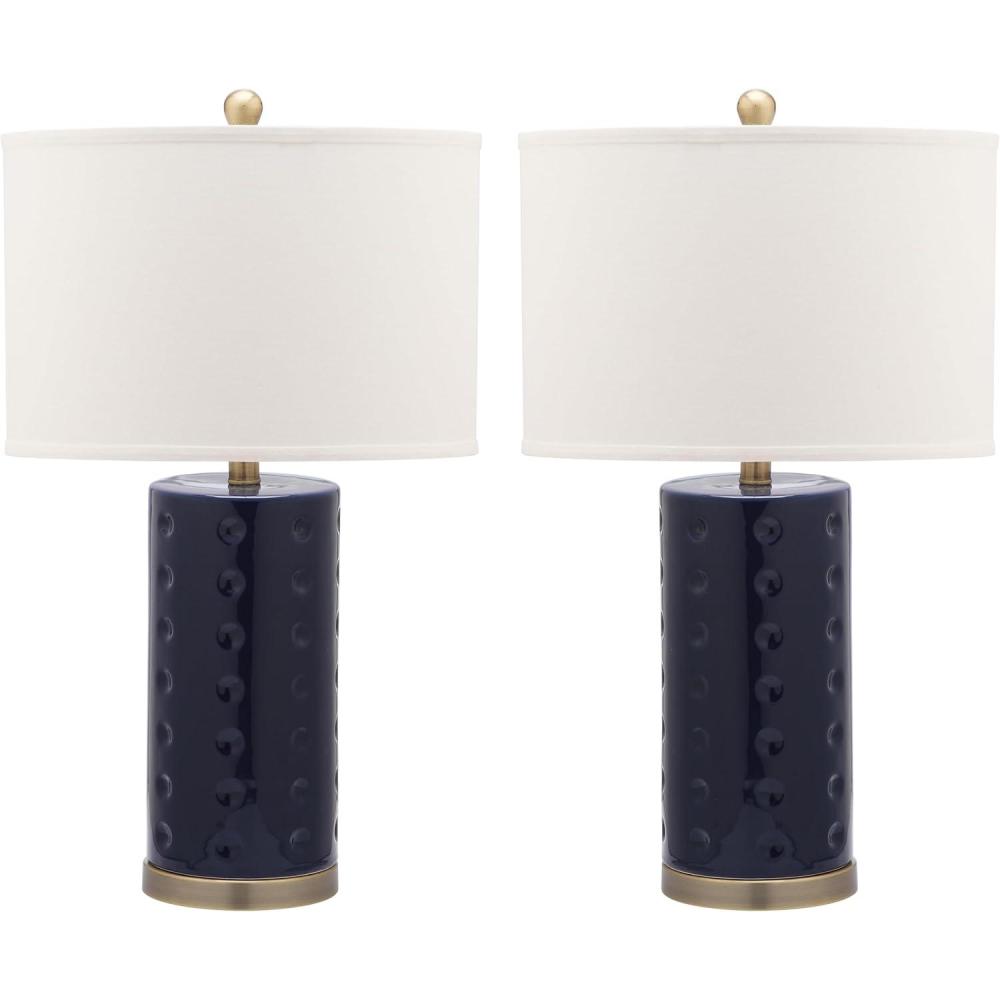 image:imageSafavieh Lighting Collection Roxanne Navy Table Lamp Set of 2Navy Set of 2
