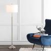 SAFAVIEH FLL4052A Lighting Leeland Adjustable Brush Nickel (LED Bulb Included) Floor Lamp