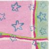 SAFAVIEH Kids Collection Accent Rug – 3′ x 5′, Green & Pink, Handmade Stars Wool, Ideal for High Traffic Areas in Entryway, Living Room, Bedroom (SFK338A)(Green/Pink)