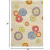 SAFAVIEH Kids Collection Accent Rug – 3′ x 5′, Light Green & Multi, Handmade Floral Wool, Ideal for High Traffic Areas in Entryway, Living Room, Bedroom (SFK316A)(Light Green/Multi)