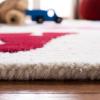SAFAVIEH Kids Collection Area Rug – 5′ x 8′, Ivory & Multi, Handmade Alphabet Letters Wool, Ideal for High Traffic Areas in Living Room, Bedroom (SFK389A)(Ivory/Multi)