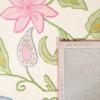 SAFAVIEH Kids Collection Area Rug – 5′ x 8′, Ivory & Pink, Handmade Floral Wool, Ideal for High Traffic Areas in Living Room, Bedroom (SFK351A)