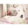 SAFAVIEH Kids Collection Area Rug – 5′ x 8′, Ivory & Pink, Handmade Floral Wool, Ideal for High Traffic Areas in Living Room, Bedroom (SFK351A)