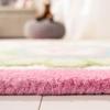 SAFAVIEH Kids Collection Area Rug – 5′ x 8′, Ivory & Pink, Handmade Floral Wool, Ideal for High Traffic Areas in Living Room, Bedroom (SFK351A)