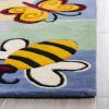 SAFAVIEH Kids Collection Area Rug – 5′ x 8′, Multi, Handmade Wool, Ideal for High Traffic Areas in Living Room, Bedroom (SFK753A)(Multi Color)
