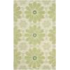 SAFAVIEH Kids Collection Area Rug – 7′ Square, Beige & Green, Handmade Floral Wool, Ideal for High Traffic Areas in Living Room, Bedroom (SFK319A)(Beige/Green)