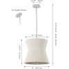 SAFAVIEH Lighting – Alora 3-Light Pendant Hanging Light Fixture – White Washed Iron – Ideal for Kitchen Island, Dining Room, LED Bulb Included (PND4223A)(White Washed)