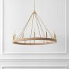 SAFAVIEH Lighting – Enya 12-Light Chandelier – Natural & Gold with Woven Rattan Shade – 36-Inch Wide Modern Ceiling Fixture for Dining Room, Foyer (CHA4084A)(Natural/Gold)