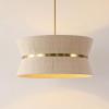 SAFAVIEH Lighting Collection – Alma Bleached Natural Rattan & Brass Gold 4-Light Adjustable Chandelier, Contemporary Glam Hanging Ceiling Fixture with LED Bulbs Included (CHA4037A)