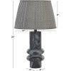 SAFAVIEH Lighting Collection – Emina Grey Marble Table Lamp, 22″ Modern Accent Light with Fabric Shade, E26 Bulb Compatible (TBL2018A)(Grey Marble)