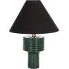 SAFAVIEH Lighting Collection – Giana Green Marble Table Lamp, 18″ Modern Accent Light with Fabric Shade, E26 Bulb Compatible (TBL2020A)(Green)