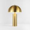 SAFAVIEH Lighting Collection – Iria Gold Dome Mushroom Table Lamp, Modern Metal Accent Lighting with LED Bulb Included, 21-Inch Tall (TBL4319A)