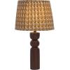 SAFAVIEH Lighting Collection – Suraya Deep Red Marble Table Lamp, 24″ Modern Accent Light with Patterned Fabric Shade, E26 Bulb Compatible (TBL2017A)(Deep Red)