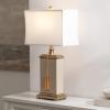 SAFAVIEH Lighting Collection Amiliana Cream Tassel 30-inch Bedroom Living Room Home Office Desk Nightstand Table Lamp (LED Bulb Included)