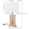 SAFAVIEH Lighting Collection Amiliana Cream Tassel 30-inch Bedroom Living Room Home Office Desk Nightstand Table Lamp (LED Bulb Included)