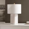SAFAVIEH Lighting Collection Anessa Cream & Brass 23-inch Table Lamp for Bedroom, Living Room, Home Office, Desk, Nightstand (LED Bulb Included)(Cream/Brass)