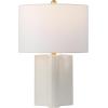 SAFAVIEH Lighting Collection Anessa Cream & Brass 23-inch Table Lamp for Bedroom, Living Room, Home Office, Desk, Nightstand (LED Bulb Included)(Cream/Brass)
