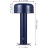 SAFAVIEH Lighting Collection Bonny Dark Blue 13-inch Table Lamp (LED Bulb Included)