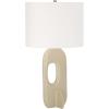 SAFAVIEH Lighting Collection Bryla Off-White 27-inch Table Lamp (LED Bulb Included)