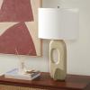 SAFAVIEH Lighting Collection Bryla Off-White 27-inch Table Lamp (LED Bulb Included)