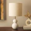 SAFAVIEH Lighting Collection Callie Grey Terrazzo/Black 22-inch Table Lamp (LED Bulb Included)(White Marble)