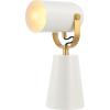 SAFAVIEH Lighting Collection Clarst White/Brass 13-inch Table Lamp (LED Bulb Included)
