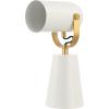 SAFAVIEH Lighting Collection Clarst White/Brass 13-inch Table Lamp (LED Bulb Included)