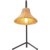SAFAVIEH Lighting Collection Cleo Black/Brown 22-inch Table Lamp (LED Bulb Included)