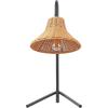 SAFAVIEH Lighting Collection Cleo Black/Brown 22-inch Table Lamp (LED Bulb Included)