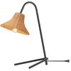 SAFAVIEH Lighting Collection Cleo Black/Brown 22-inch Table Lamp (LED Bulb Included)