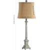 SAFAVIEH Lighting Collection Collin Traditional Rustic Farmhouse Antique Blue/ Brown Shade 32-inch Bedroom Living Room Home Office Desk Nightstand Table Lamp (LED Bulb Included)