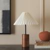 SAFAVIEH Lighting Collection Dani Walnut/Black 16-inch Table Lamp (LED Bulb Included)
