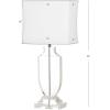 SAFAVIEH Lighting Collection Deirdre Crystal Urn 26-inch Bedroom Living Room Home Office Desk Nightstand Table Lamp (LED Bulb Included)