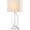 SAFAVIEH Lighting Collection Deirdre Crystal Urn 26-inch Bedroom Living Room Home Office Desk Nightstand Table Lamp (LED Bulb Included)