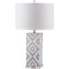 SAFAVIEH Lighting Collection Diamonds Modern Contemporary Light Blue 27-inch Bedroom Living Room Home Office Desk Nightstand Table Lamp (LED Bulbs Included)(Multicolored)