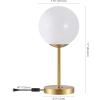 SAFAVIEH Lighting Collection Gemini Gold 17-inch Table Lamp (LED Bulb Included)(Gold)