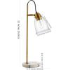 SAFAVIEH Lighting Collection Gibson White/Gold Table Lamp with USB Charging Port (LED Bulb Included)(Gold – with USB)