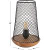 SAFAVIEH Lighting Collection Haynes Black/Natural 10-inch Table Lamp (LED Bulb Included)