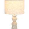 SAFAVIEH Lighting Collection Isano Grey 17-inch Table Lamp (LED Bulb Included)