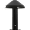 SAFAVIEH Lighting Collection Jace Black 13-inch Mushroom Table Lamp with Dimmer for Bedroom, Living Room, Home Office, Desk, Nightstand (LED Bulb Included)(Black)