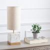 SAFAVIEH Lighting Collection Jarelle Natural/Gold 17-inch Table Lamp (LED Bulb Included)