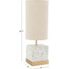 SAFAVIEH Lighting Collection Jarelle Natural/Gold 17-inch Table Lamp (LED Bulb Included)