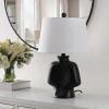 SAFAVIEH Lighting Collection Johari Black 20-inch Table Lamp (LED Bulb Included)