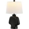 SAFAVIEH Lighting Collection Johari Black 20-inch Table Lamp (LED Bulb Included)