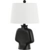 SAFAVIEH Lighting Collection Johari Black 20-inch Table Lamp (LED Bulb Included)